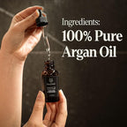 Black Wolf 100% Pure Argan Oil - Moisturizing & Rejuvenating Cold-Pressed Argan Oil for Hair, Face & Skin - Hydrating, Non-Greasy & Lightweight - Suitable for All Hair Types - 1 Fl Oz