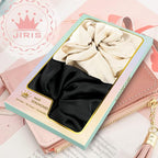 2Pcs Big Satin Scrunchies for Women, Softer Than Silk Scrunchies, Fashion No Crease Hair Ties for Thin Thick Hair,Soft Hair Bands No Damage for Girls, Ideal Gifts for Women (Set 10)