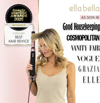 ELLA BELLA® 6 in 1 Professional Hot Air Styler Dual Voltage • Powerful Hair Dryer & Straightener Set • Styling Without Heat Damage • Fast Drying Curling Volumizing Straightening • with Travel Case