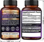 Biotin 10000mcg with Silicon - Pharmaceutical Grade Biotin Supplement for Women - Hair Growth Support, Skin & Nails - Max Strength & 100% Bioavailability - Made in USA - 120 Softgels, 120 Days Supply