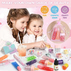 Lip Gloss Making Kit, Make Your Own Lip Gloss Kit, DIY Lip Gloss Making Supplies, Moisturizing Glitter Lip Kit Lipgloss Making Kits, Lipgloss Sets for Girls Tween Girls Trendy Stuff Women