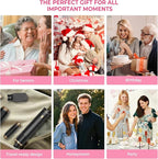 6 in 1 Hair Dryer Brush, Detachable Air Styler, 3 Heat Settings Blow Dryer Brush Frizz-Free Volumizing, Straightening, Curling ALCI Safety Plug for Travel & Home Styling (Pink-Black)