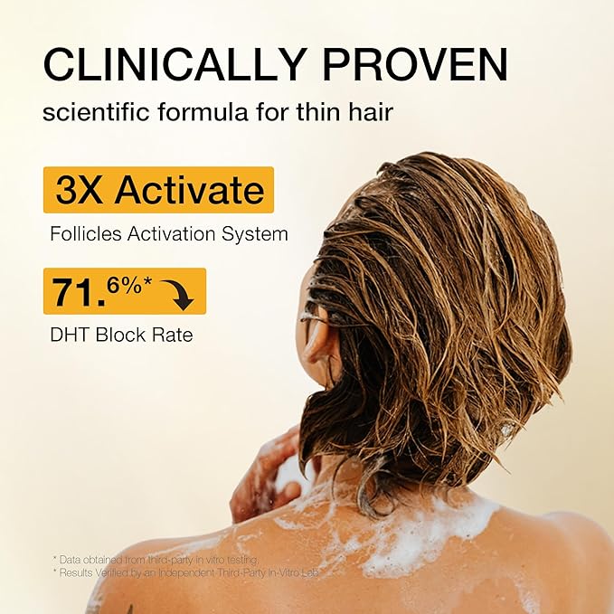 Biotin Peptide Hair Restore Shampoo for Women, Hair Loss & Thinning Hair Treatment, Sulfate-Free, Color-Safe Clean Formula with Peptide Complex, Biotin, Keratin & Botanical Extracts, 7 oz