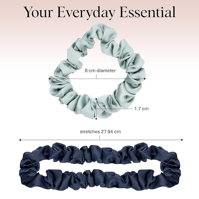 Kitsch Satin Scrunchies for Women - No Crease Hair Ties for Girls | Scrunchies For All Hair Types and Textures, Perfect for Day or Night - Garden Bouquet | Ideal Gifts for Women, 5pcs