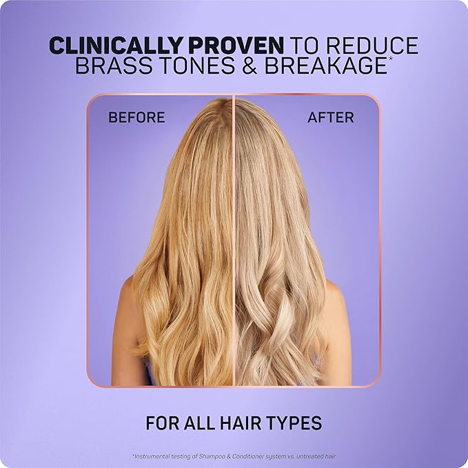 Marc Anthony Bond Repair Purple Hair Shampoo for Blonde & Grey Hair, Blonde Repair - Color-Safe Toning Hair Shampoo Neutralizes Yellow, Brassy Tones & Repairs Weak Broken Bonds