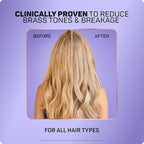 Marc Anthony Bond Repair Purple Hair Shampoo for Blonde & Grey Hair, Blonde Repair - Color-Safe Toning Hair Shampoo Neutralizes Yellow, Brassy Tones & Repairs Weak Broken Bonds