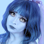 Mehron Makeup Paradise Makeup AQ Pro Size | Stage & Screen Performance, Face & Body Painting, Beauty, Cosplay, and Halloween | Water Activated Face Paint, Body Paint 1.4 oz (40 g) - Pastel Blue