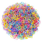 3200 Pcs Elastic Rubber Bands Small Hair Ties Hair Rubber Mini Hair Bands Hair Elastics Tiny Soft Holder Ponytails for Girls (Spring Color with dots)