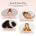 Kitsch & Disney Satin Scrunchies for Women - No Crease Hair Ties for Girls | Big Scrunchies with All Hair Types and Textures, Perfect for Day or Night | Ideal Gifts for Women - 2 Pcs, Desert Crown