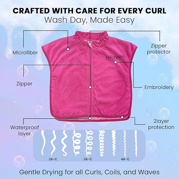 3pcs,Microfiber Hair Cape, Jumbo Hair Tie, Fine Mist Spray Bottle, Hair Styling Accessories,Microfiber Hair Towel For Curly Hair, Shoulder Neck Towel, Wet Hair Drying Cape, Makeup, Curly Hair Towel