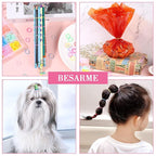 28 Colors Rubber Bands with 8 Hair Styling Tools, 1500 Pcs Colorful Elastic Ties Small Rubber Bands Baby Toddler Ties for Girls Hair Accessories