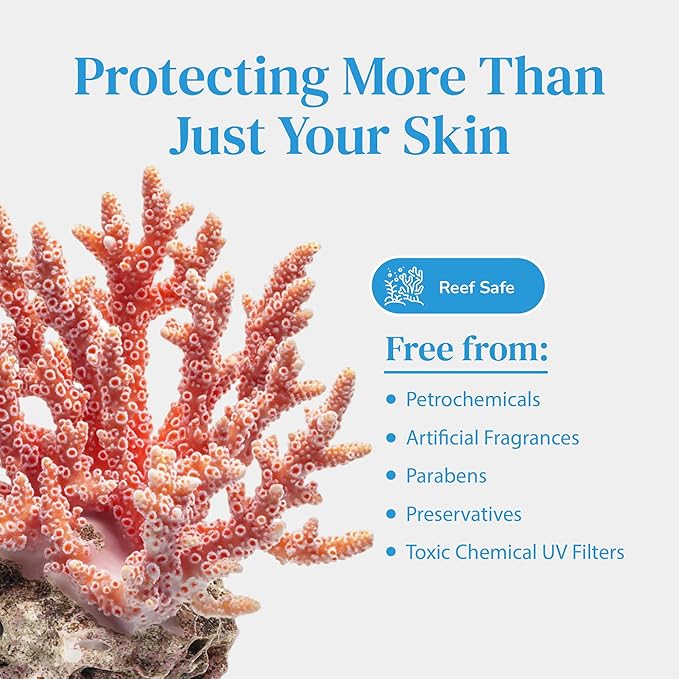 Mineral Face Sunscreen SPF 50, Tinted Aussie Zinc Oxide Sunblock with Hydrating Hyaluronic Acid, Reef Safe, Natural, Vegan, Australian Made, Great for Sensative Skin, Unscented, 100g 3.4oz