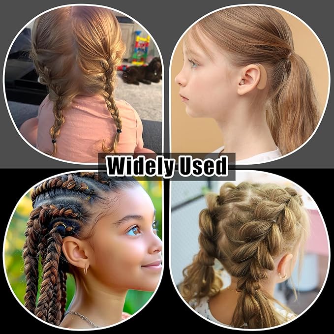 Rubber Bands for Hair, 1500 Pcs Elastic Hair Bands Baby Girl Hair Ties Mini Hair Rubber Bands with 4 Hair Styling Tools 10 Hair Clips Hair Accessories for Toddler Baby Girl Kids