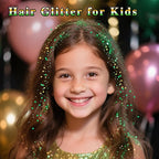 MEICOLY Gold and Green Face Glitter,Green Face Glitter,Gold Hair Accessories,Sparkle Halloween Body Glitter Makeup for Mardi Gras Carnival Festival Party,St Patricks Day Accessories