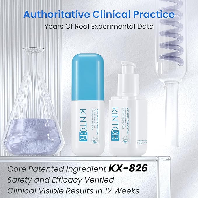 KINTOR 0.5% KX-826 Hair Growth Spray DHT Blocker Hair Regrowth Products,Nourish Hair follicles,Hair Oil Control Products For Men&Women-1 Month Supply 60ml