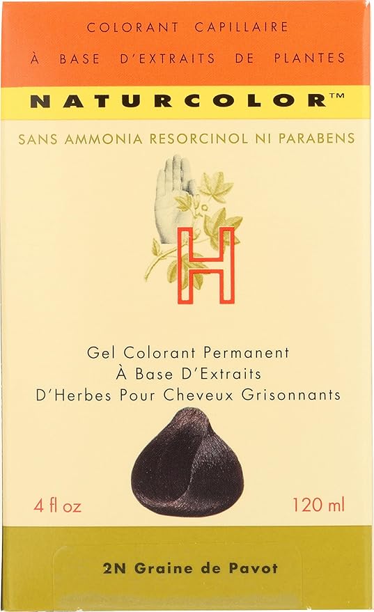 naturcolor Haircolor - Poppy Seed Hair Dye, 4 Fl Oz (2N)