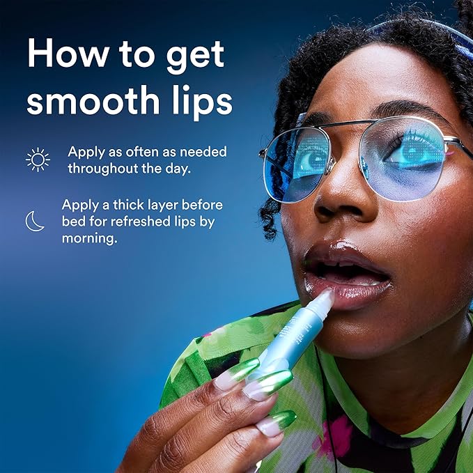 Experiment Softwear Smoothing Lip Treatment Balm - 24hr Hydration with Squalane, Glycerin, & Pomegranate Sterols - Intensive Moisture & Repair for Extra Dry, Flaky Lips - Vegan Lip Balm, .34 FL OZ