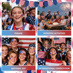 DAGEDA Red White and Blue Body Glitter Stick, Sparkly Face Glitter Makeup, 4th of July Outfits Accessories for Women, Shimmer Face Paint Stick, Fourth of July Independence Day Costumes Accessories