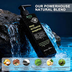 Root Activator Shampoo for Men & Women - Anti Hair Loss & Mens Hair Regrowth Shampoo with Natural Herbal Ingredients & Biotin - For Scalp Health & Cooling Sensation, 10.1 Fl Oz /300ml