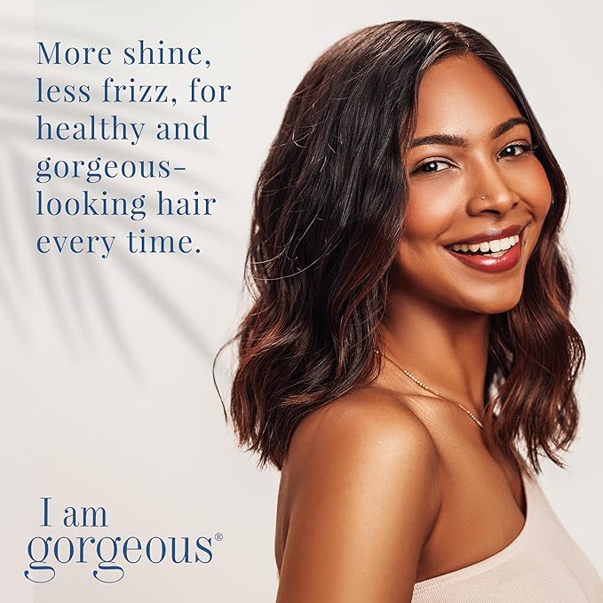 I am gorgeous Hair Oil - Frizzy Hair Solution with Nutrient-Rich Marula & Argan Oil for Damaged, Curly Hair - Adds Lightweight Hydrating Shine