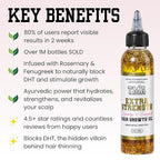 The Mane Attraction Extra Strength Rosemary + Fenugreek Herbal Hair Growth Oil | Infused With Castor Oil for ALL Hair Types