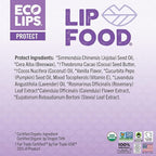 Eco Lips Lip Food - Nutrient Dense & Organic Lip Balm (Protect) - Lavender & Vanilla 3-pack