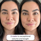 Rumi Cosmetiques VolumeCare+ Mascara For Mature Women - Extreme Length and Volume 2-in-1 Formula - No Clumps or Flaking, Long-Wearing, Hypoallergenic Mascara For Sensitive Eyes (Natural Black)