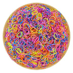 3200 Pcs Elastic Rubber Bands Small Hair Ties Hair Rubber Mini Hair Bands Hair Elastics Tiny Soft Holder Ponytails for Girls (Multicolor with dots)