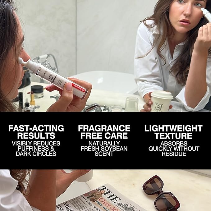 Dr Sebagh De-Puff Eye Cream (0.51 fl oz) - Award-Winning Eyecream for Dark Circles & Puffiness - Under Eye Moisturizer & Under Eye Plumper - Anti-Fatigue Hollow Eyes Treatment for All Skin Types