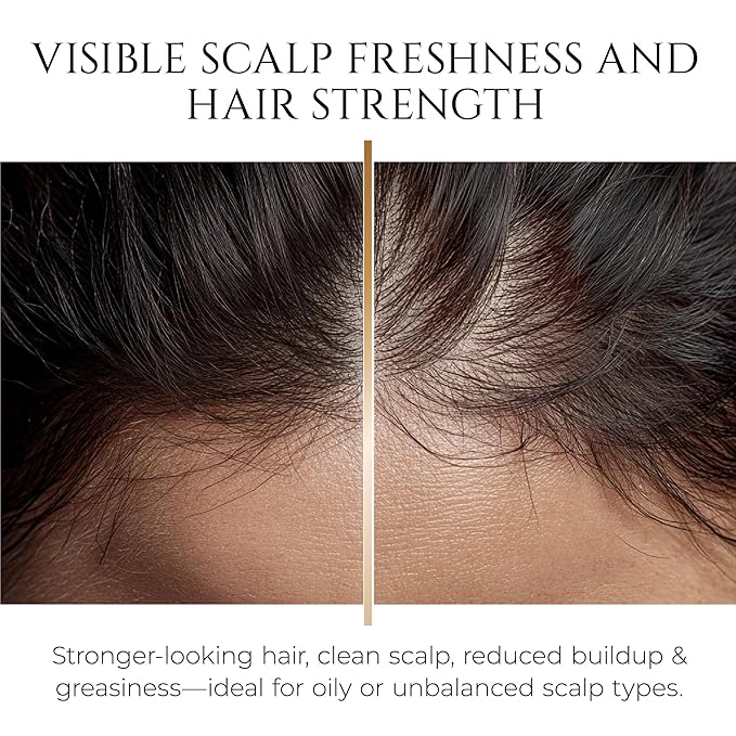 HADAT Root Strengthening Shampoo Hair Growth - Premium Rosemary Clarifying Shampoo for Oily Scalp - Moisturizing Volumizing - Sulfate Low, p-H Balanced, for Women & Men (27.05 Fl Oz)