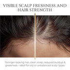 HADAT Root Strengthening Shampoo Hair Growth - Premium Rosemary Clarifying Shampoo for Oily Scalp - Moisturizing Volumizing - Sulfate Low, p-H Balanced, for Women & Men, 8.45 Fl Oz