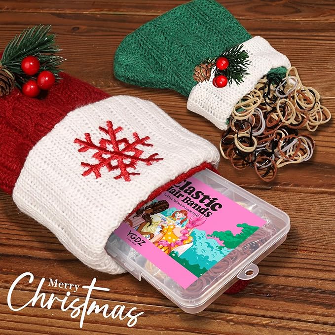 YGDZ Elastic Hair Bands, 5 Colors 600 pcs Hair Ties, Mini Hair Rubber Bands, Elastic Hair Ties for Girl, Ponytail Holders, Hair Accessories for Men, Women, Toddler, Neutral Colors