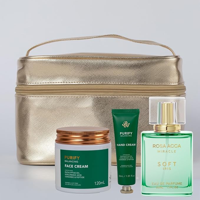 25 Pcs Eucalyptus Bath & Body Gift Set for Women, Skin Care Pack, Spa Gift Kit, Self Care, Facial Sheet Mask, Cosmetic Bag, Serum, Necklace, Perfume, Christmas, Valentine's, Birthday, Mother's Day