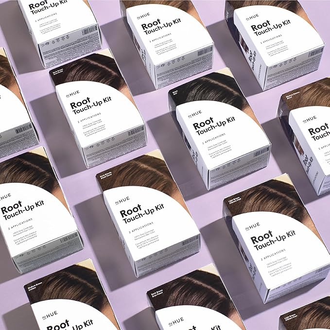 dpHUE Root Touch-Up Kit, Dark Brown - Permanent Hair Color for Gray Coverage - Includes Two Applications - Paraben, SLS & SLES Sulfate Free - Leaping Bunny Certified