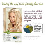 Naturtint 10N Light Dawn Blonde Permanent Hair Color (Pack of 6), Ammonia Free, Vegan, Cruelty Free, up to 100% Gray Coverage, Long Lasting Results (Packaging may vary)