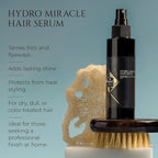 HADAT Hydro Miracle Hair Serum – Heat Protectant for Frizz Control, Shine & Detangling – Made in Israel – Sulfate & Paraben Free – For All Hair Types – 3.70 fl oz