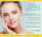 LILY SADO MATCHA MADE IN HEAVEN™ Sugar Facial Scrub - Best Daily Facial Exfoliating Cleanser for Women & Men - Vegan Face Wash Exfoliates Skin, Treats Acne, Reduces Pore Size - 4 oz