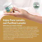 ProSeed Handmade Pure Lanolin Balm – US Pharmacopeia Grade for Moms, Babies & Skin Essentials – Single Ingredient Moisturizer for Dry, Sensitive Skin – Glass Jar, 2oz