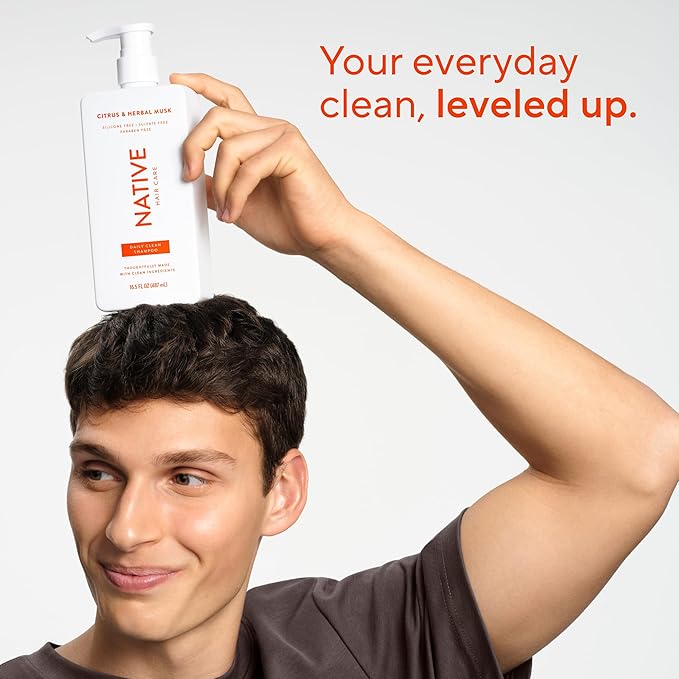 Native Shampoo and Conditioner contain Naturally Derived Ingredients | All Hair Types, Color & Treated, Fine to Dry Damaged | Sulfate & Dye Free | Citrus & Herbal Musk, 16.5 fl oz each (2 pack)