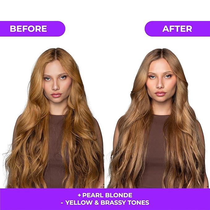 Naissant Pearl Blonde Purple Shampoo & Toning Mask Set | Ultra High-Purity Pigments | Neutralizes Yellow & Brassy Tones | Hyaluronic Acid & Biotin | Paraben & Sulfate Free | 2 x 10.1 Fl Oz