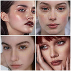 6PCS Glod Glitter Freckles Tattoo, Gold Freckles Temporary Face Tattoos, Gold Star Freckle, Body Face Glitter for Women Girls, Waterproof Long-Lasting Party, Festival, Concert Makeup Accessories