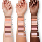 Nude Matte Single Eyeshadow Makeup Powder Palette，High Pigment Blendable Formula Eye Make-up for Women，Neutral Eye Shadow，sombras para ojos，Longwear Waterproof，Vegan & Cruelty-Free，Eyeshadow Gift