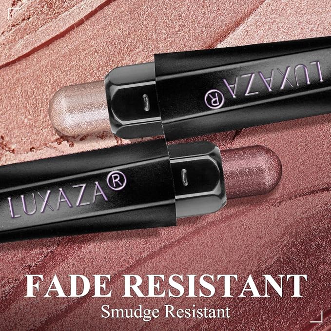 Brown Eyeshadow Stick Makeup Set 10PCS, Neutral Shimmer And Matte Cream Eye Shadow Palette, Metallic Bronze Smoky Eyeliner Brightener Crayon Pencil Kit, Ideal Gift for Women -Espresso