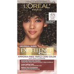 L’Oreal Paris Excellence Universal Nudes Permanent Hair Color, Ammonia Free Hair Dye for Gray Hair Coverage, 4N Natural Dark Brown, 1 Hair Dye Kit