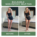 Non Toxic Gradual Self Tanner - Organic Tanning Foam - Long Lasting Natural Looking Tan - Streak Free Smooth Application - Plant Based Ingredients - Vanilla