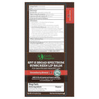 Earth's Daughter SPF Lip Balm 4-Pack Strawberry Flavor Stocking Stuffers - Lip Sunscreen, SPF 15, Organic Ingredients, Beeswax, Coconut Oil, Vitamin E - Hypoallergenic, Paraben Free, Gluten Free