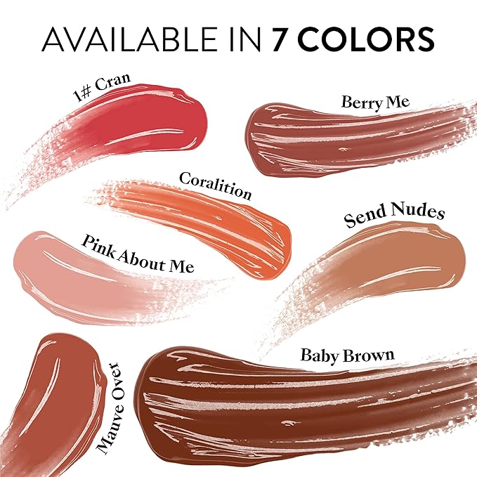 Mented Cosmetics Lip Gloss for Women Tinted Lip Balm Stain, Long Lasting Buildable Moisturizing Lipgloss Lipstick Topper, Made in USA, Cruelty Free Vegan Makeup, Baby Brown