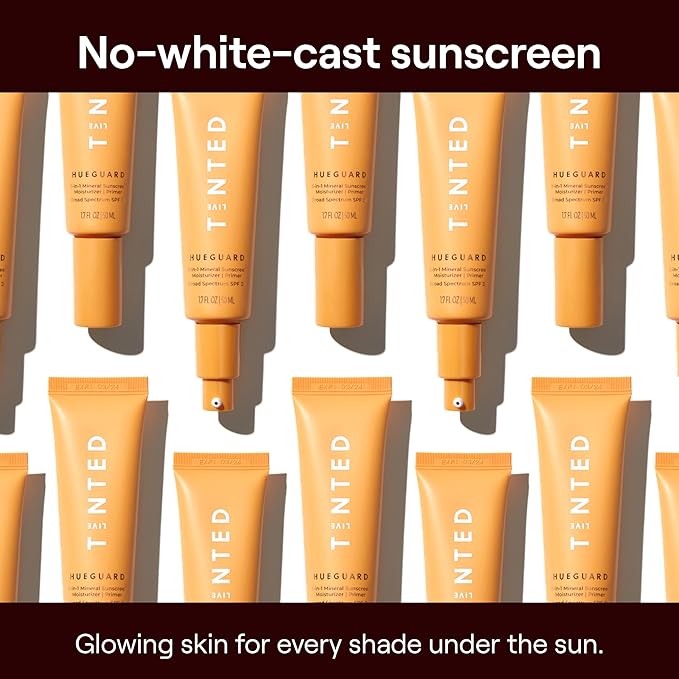 Live Tinted Hueguard® 3-in-1 Mineral Sunscreen, Moisturizer, & Primer for Face and Body - Hydrate and Protect the Skin Year Round - SPF 30 to Protect Against UVA/UVB Rays, 1.7 Fl Oz