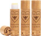 Bee Bella Lip Balm, Pomegranate Mango, 3 Pack - Moisturizing Lip Care, 100% Natural, Original Organic Beeswax with Vitamin E, Handmade in USA