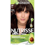 Garnier Hair Color Nutrisse Nourishing Creme, 40 Dark Brown (Dark Chocolate) Permanent Hair Dye, 1 Count (Packaging May Vary)